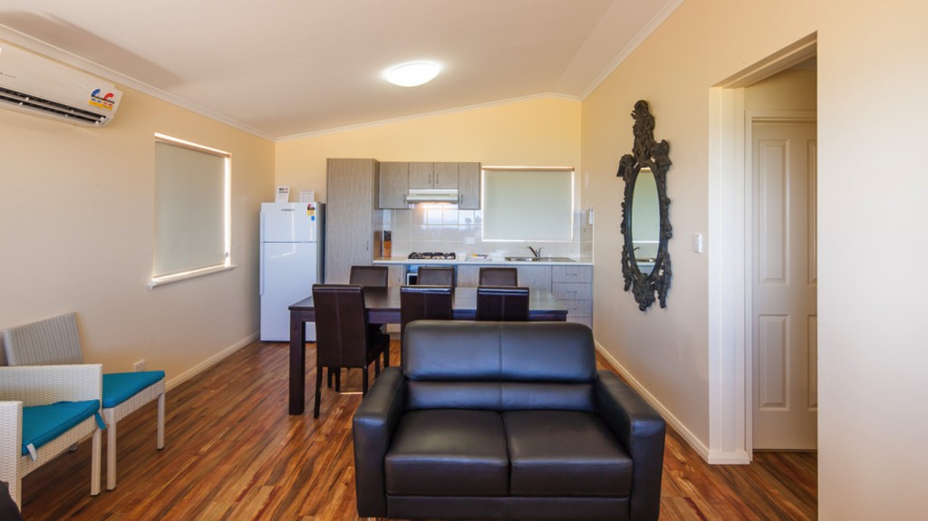 Cabin interior Dongara Tourist Park Port Denison WA Dongara Tourist Park